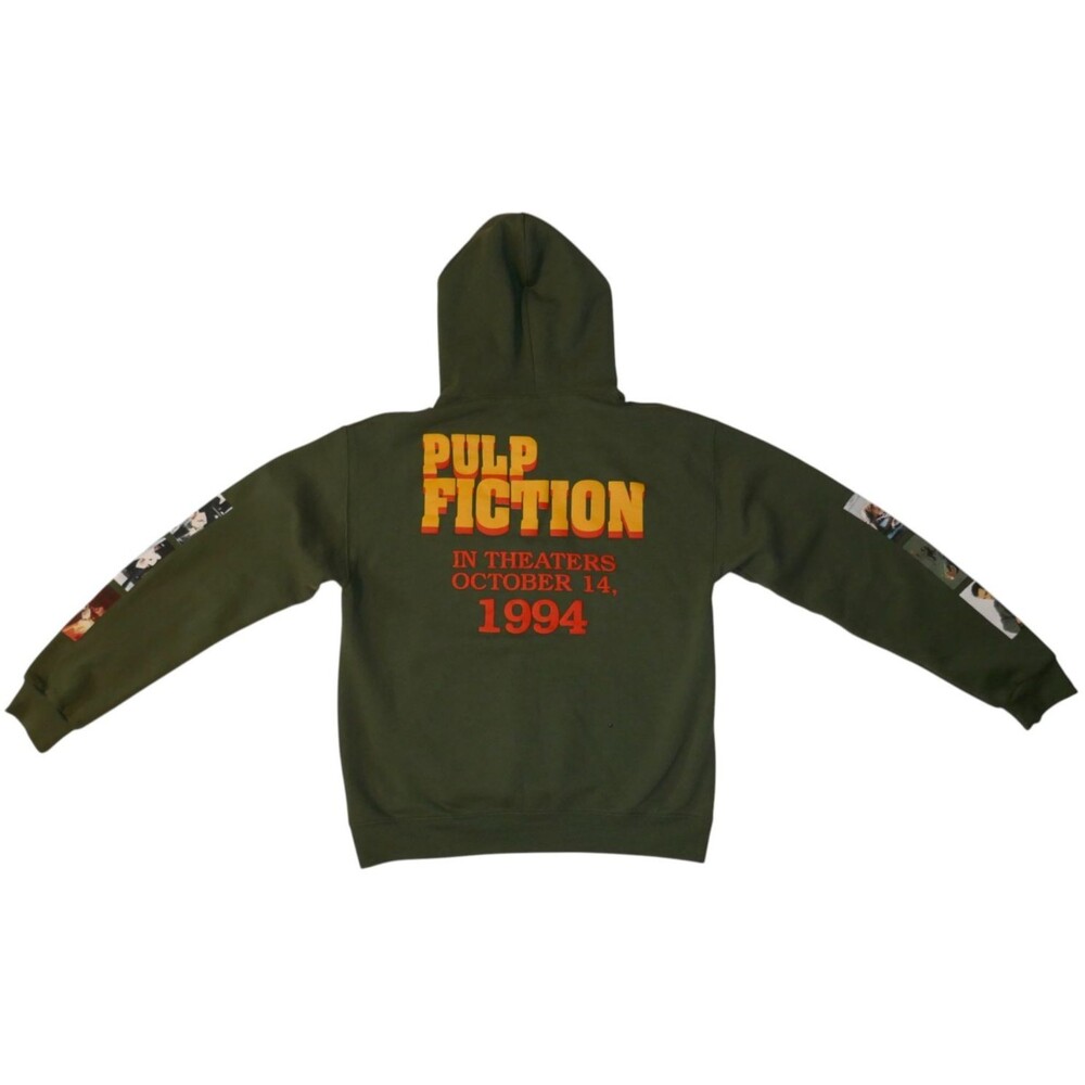 Urban Outfitters Tarantino's Pulp Fiction Puff Print Hoodie Sweatshirt Size M - Picture 12 of 13